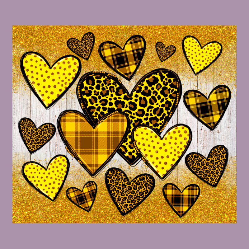 Yellow Hearts Heavyweight Hoodie by JahusDesignShop | Teevron