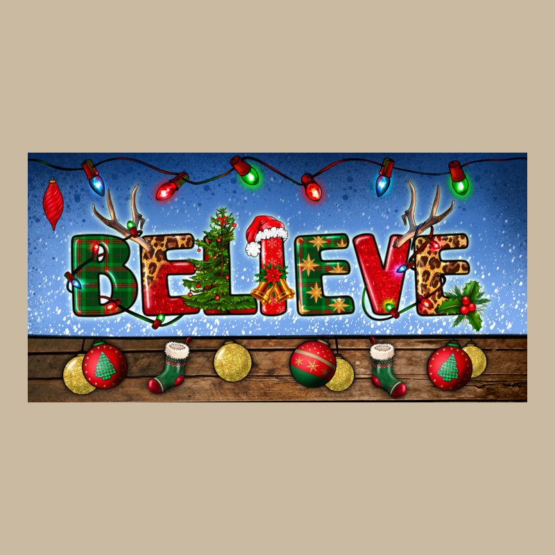 Christmas Believe License Plate Long Sleeve Tee by BundleAndBundleShop | Teevron