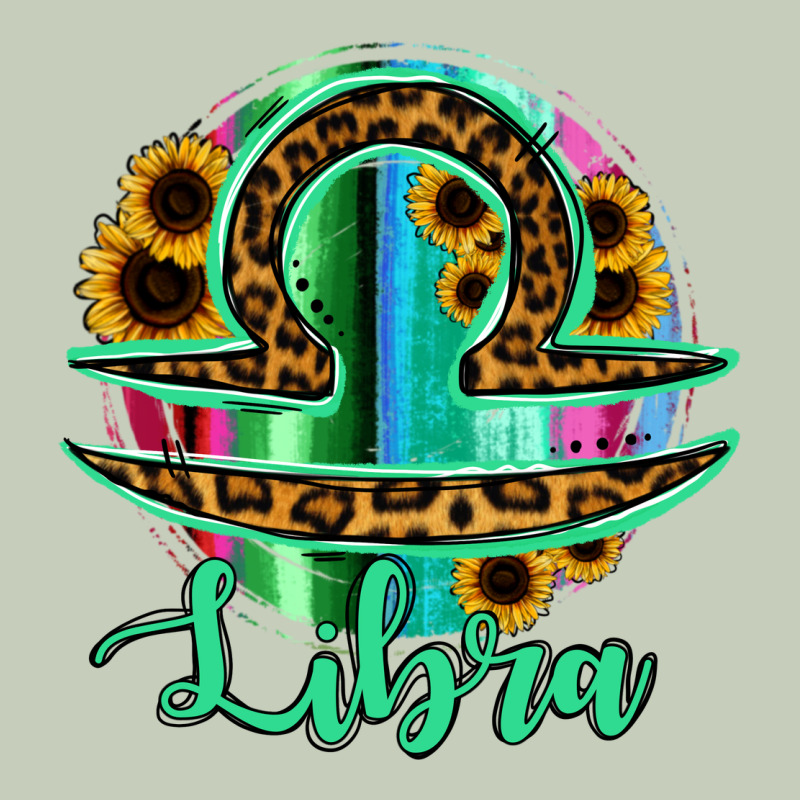 Libra Zodiac Sign Sunflower Leopard Serape Long Sleeve Tee by RanaPortraitStore | Teevron