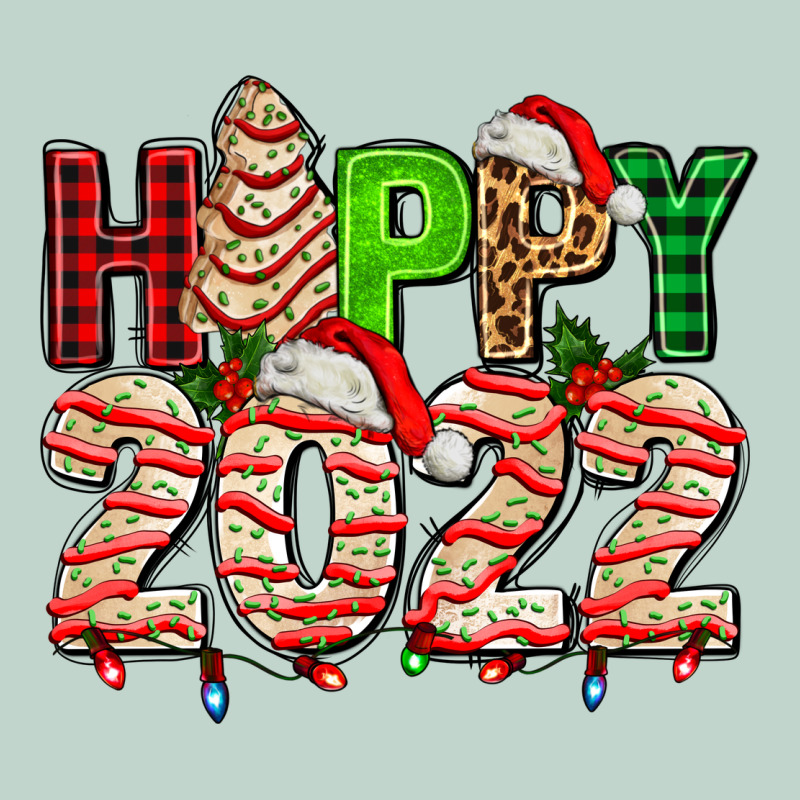 Happy 2022 With Christmas Tree Cake Zipper Hoodie by AdoDesignShop | Teevron