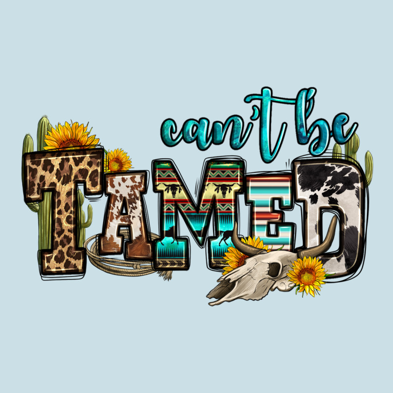 Can't Be Tamed Bull Skull Ladies Tee by OliviaCreatesArt | Teevron