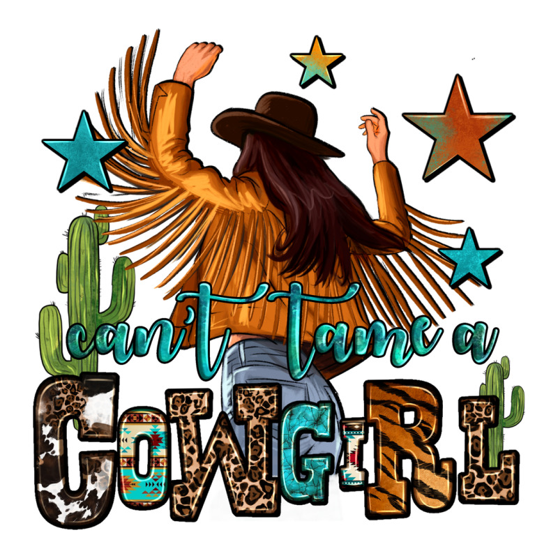 Can't Tame A Cowgirl Ladies Tee by OliviaCreatesArt | Teevron