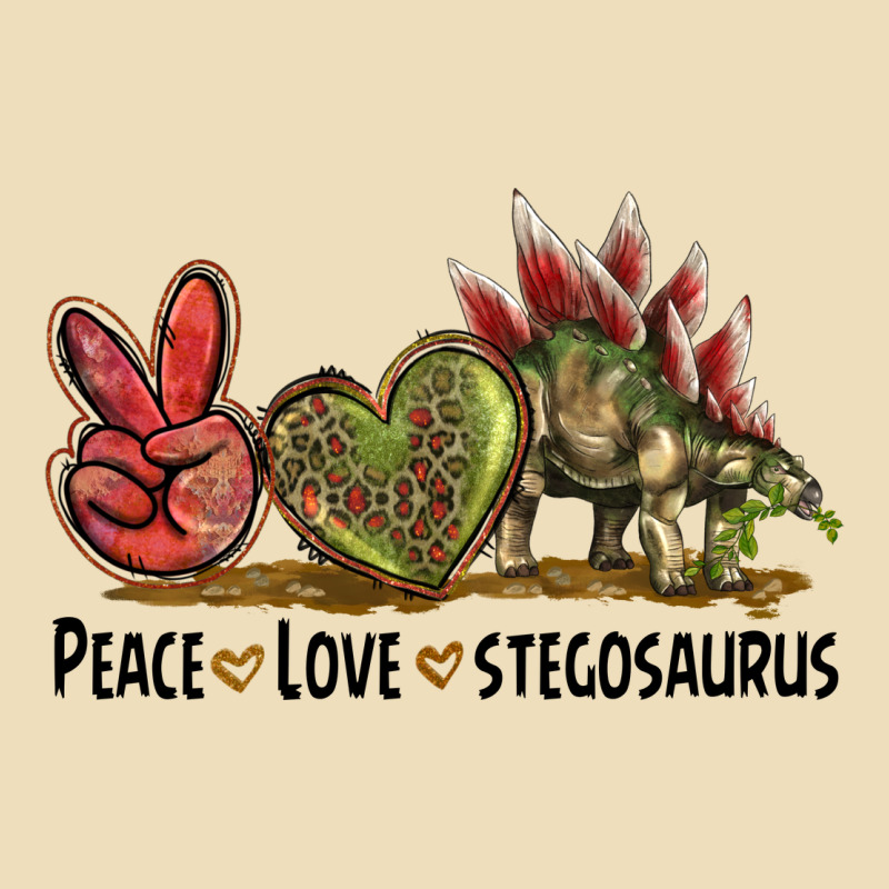 Peace Love Stegosaurus Premium Hoodie by LillyAllenDesigns | Teevron