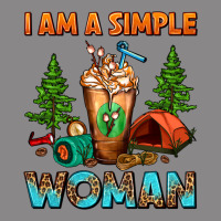 I Am A Simple Woman Camping Frappe Vintage Tee | Teevron