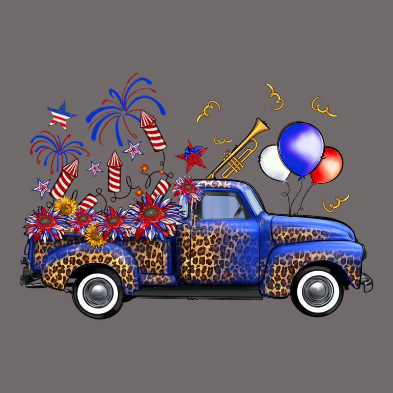 Western Truck Fourth Of July Urban Heavy Tee by FaDigitalArtStudio | Teevron