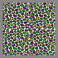 Mardi Gras Leopard  Seamless Pattern Vintage Tee | Teevron