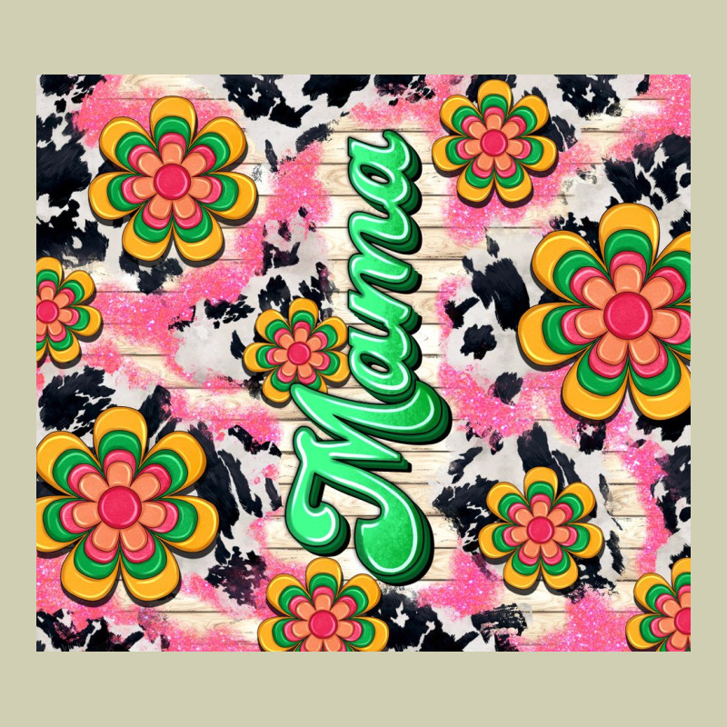 Mama With Hippie Daisies Heavy Core Tee by TumblerDesignByShophia | Teevron