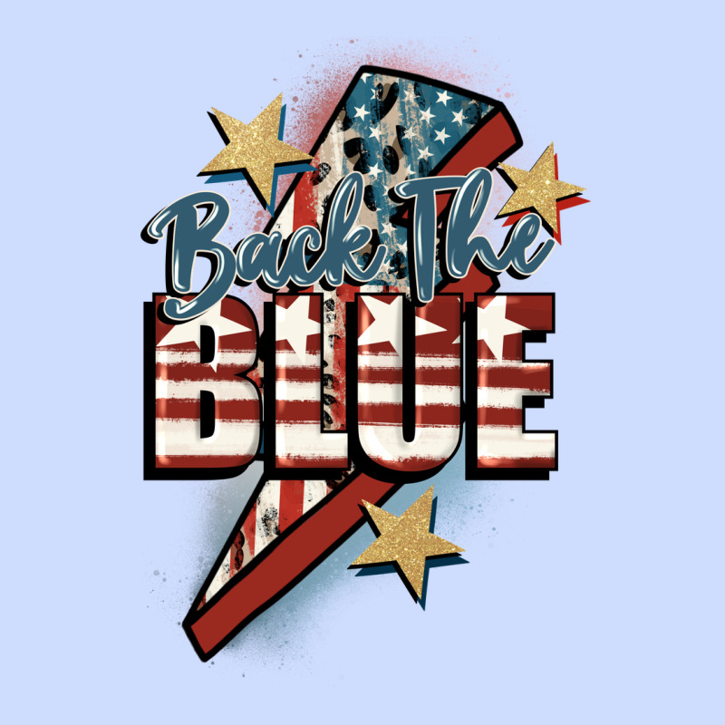 Back The Blue Urban Heavy Tee by FaDigitalArtStudio | Teevron