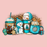 Winter Snowman Coffee Cups Urban Heavy Tee | Teevron