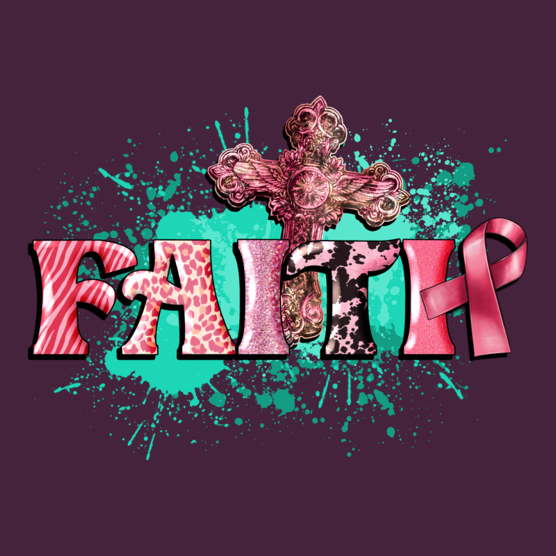 Faith Breast Cancer Premium Tee by CowGirlArtShop | Teevron