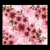 Hibiscus Flowers With Glitter Heavy Core Tee | Teevron