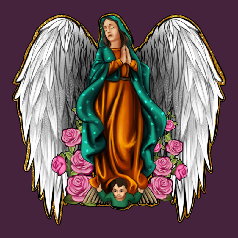 Angel Wing Lady Of Guadalupe Premium Tee by Jasminsmagicworld | Teevron