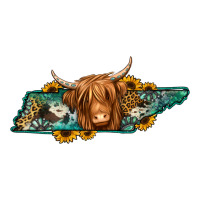 tennessee map long haired cow | Teevron