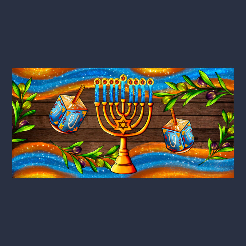 Hanukkah With Candlestick Heavyweight Sweatshirt by AdoDesignShop | Teevron