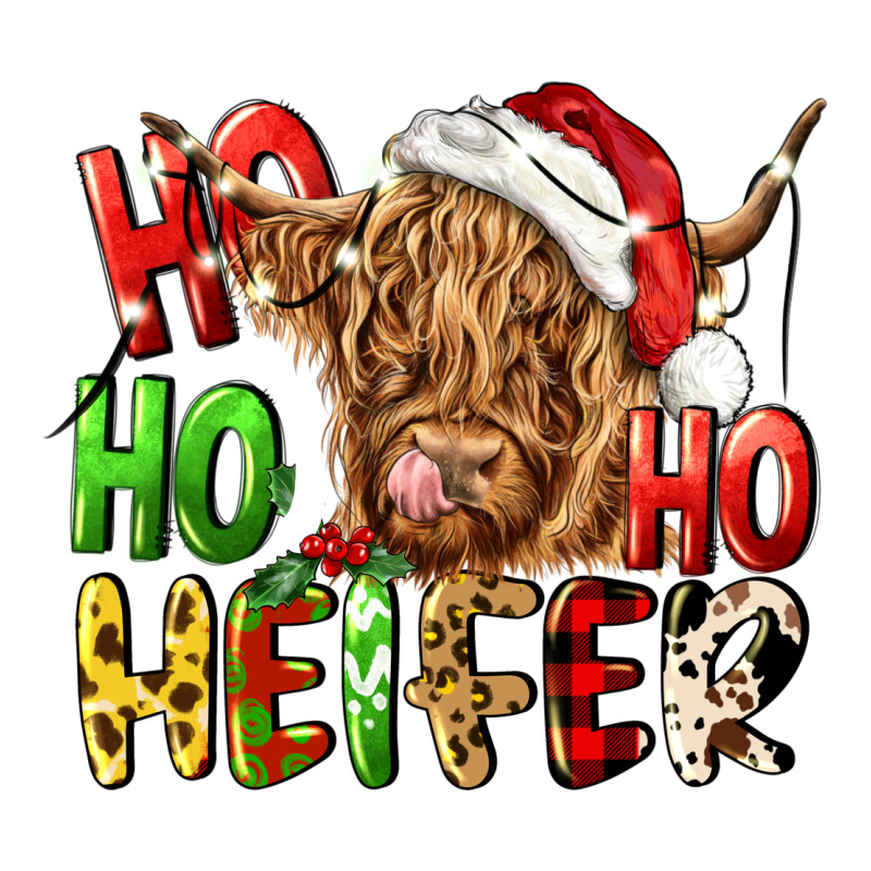 Ho Ho Ho Heifer Premium Tee by CowGirlArtShop | Teevron
