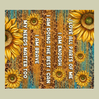 Self Reminders With Sunflowers Heavy Core Tee | Teevron