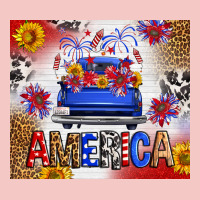 Fourth Of July America Truck Urban Heavy Tee | Teevron
