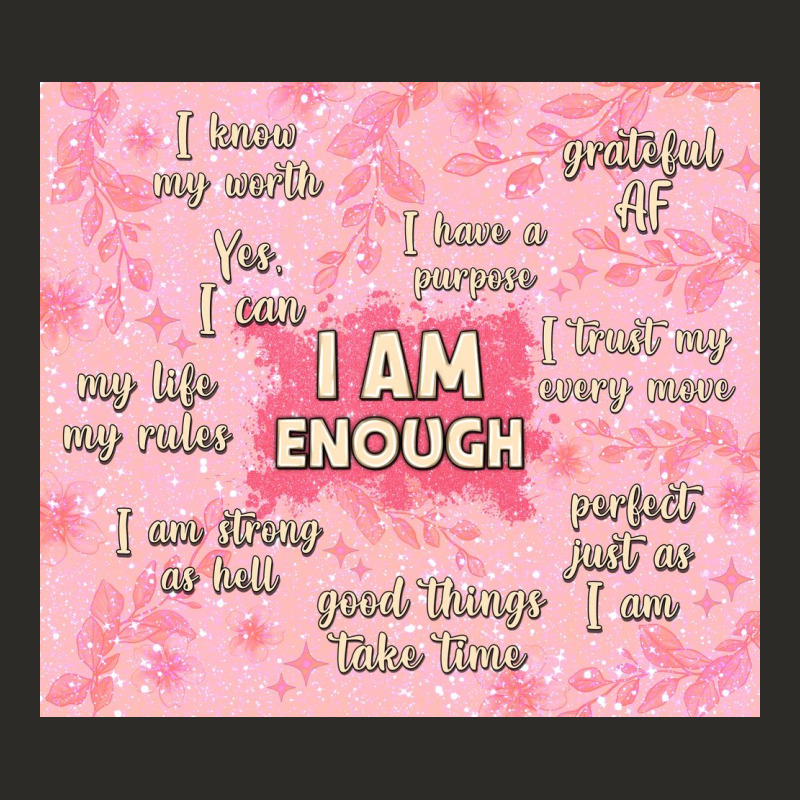 I Am Enough With Glitter Heavy Core Tee by TumblerDesignByShophia | Teevron
