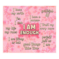 i am enough with glitter | Teevron