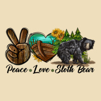 Peace Love Sloth Bear Premium Hoodie | Teevron