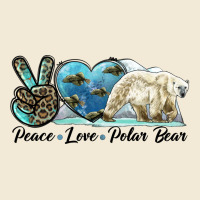 Peace Love Polar Bear Premium Hoodie | Teevron
