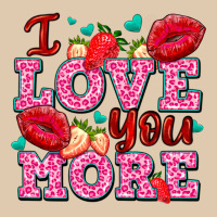 I Love You More With Lips And Strawberry Heavyweight Sweatshirt | Teevron