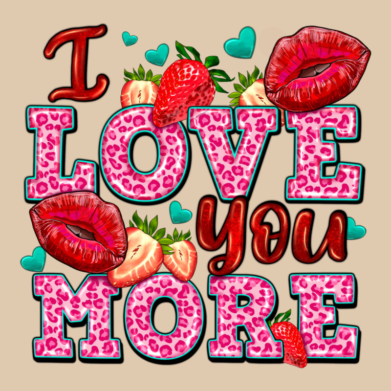 I Love You More With Lips And Strawberry Heavyweight Sweatshirt by AdoDesignShop | Teevron