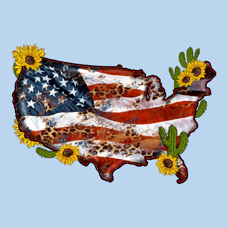 Usa Map With Sunflower And Cactus Classic Tee by Artiststas | Teevron