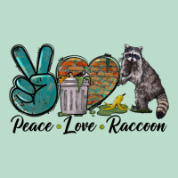 Peace Love Raccoon Premium Hoodie | Teevron