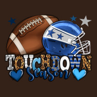 Touchdown Season American Football Blue Team Color Heavy Core Tee | Teevron
