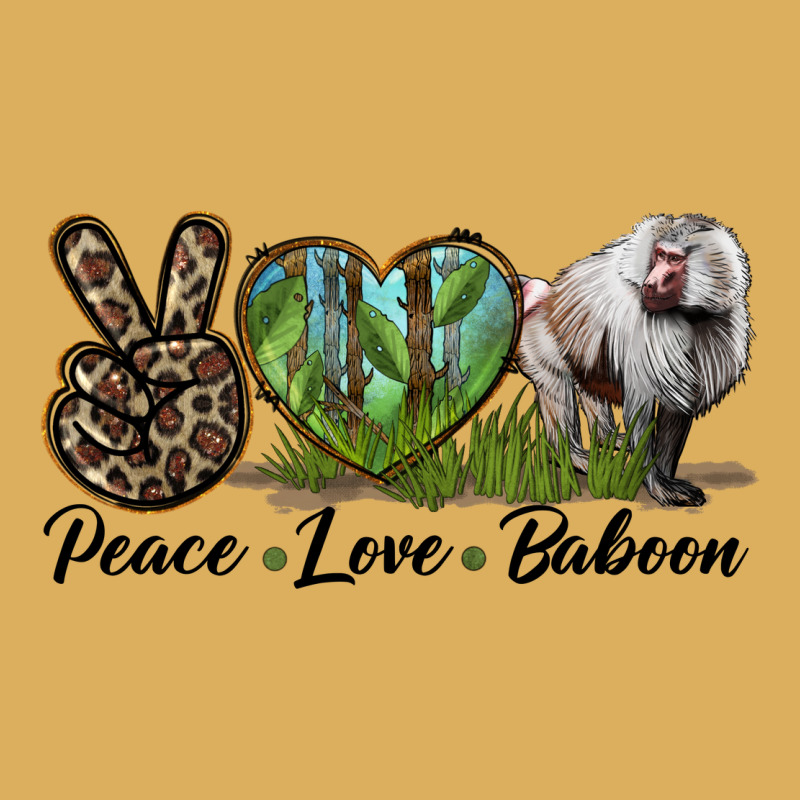 Leopard Peace Love Baboon Premium Hoodie by LillyAllenDesigns | Teevron