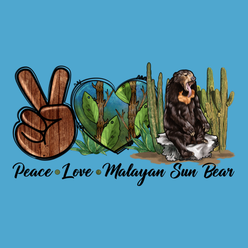 Peace Love Malayan Sun Bear Premium Hoodie by LillyAllenDesigns | Teevron