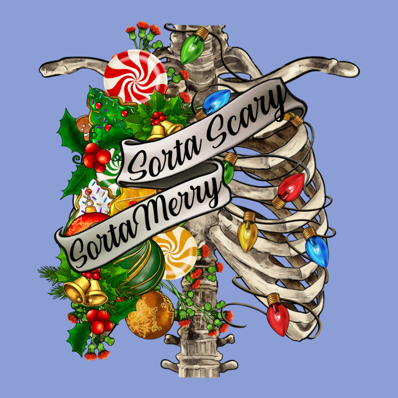 Sorta Merry Sorta Scary Chest Long Sleeve Tee by FaDigitalArtStudio | Teevron