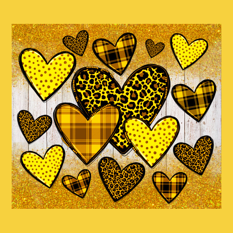 Yellow Hearts Premium Sweatshirt by JahusDesignShop | Teevron