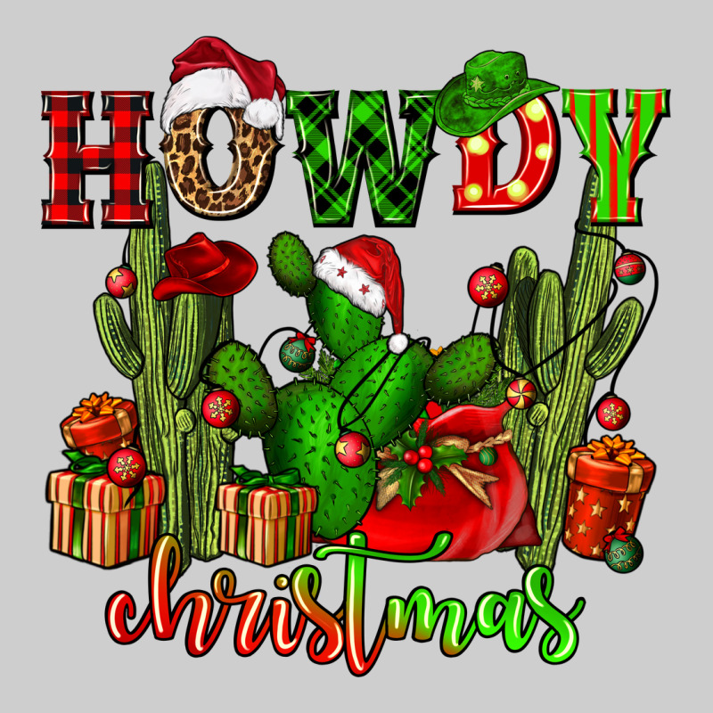 Howdy Christmas With Cactusses Premium Tee by CowGirlArtShop | Teevron