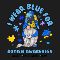I Wear Blue For Autism Awareness Heavyweight Hoodie | Teevron