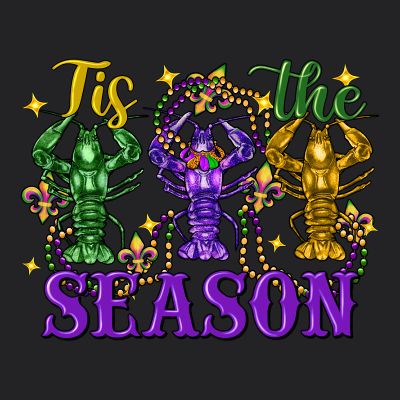 Tis The Season Crawfish Mardi Gras Vintage Tee by FaDigitalArtStudio | Teevron