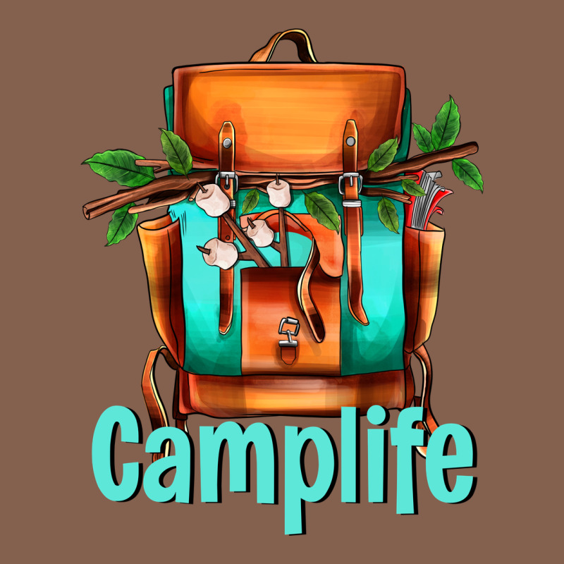 Camp Life Camp Backpack Zipper Hoodie by AdoDesignShop | Teevron