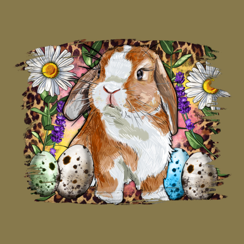 Easter Bunny With Quail Eggs And Daisy Premium Hoodie by RanaPortraitStore | Teevron