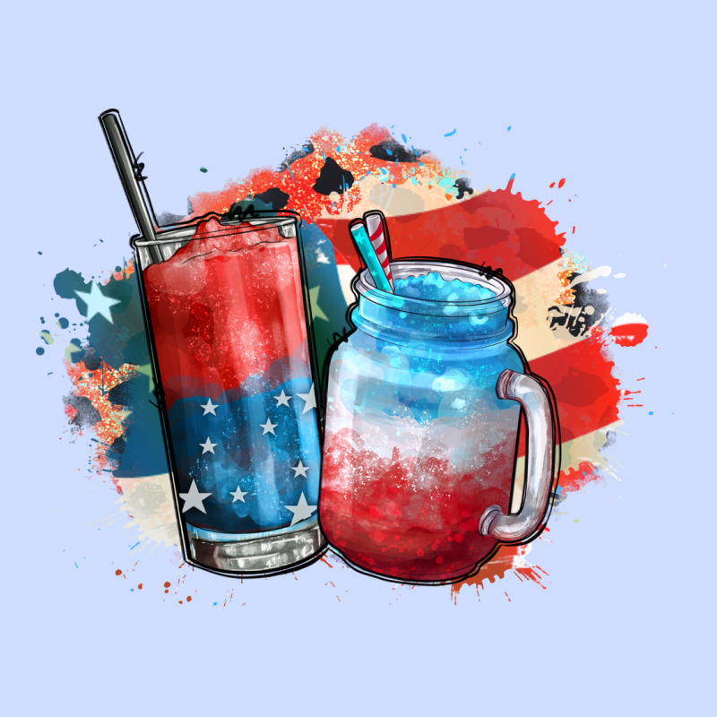 Red White And Blue Slushy Cocktail Urban Heavy Tee by FaDigitalArtStudio | Teevron