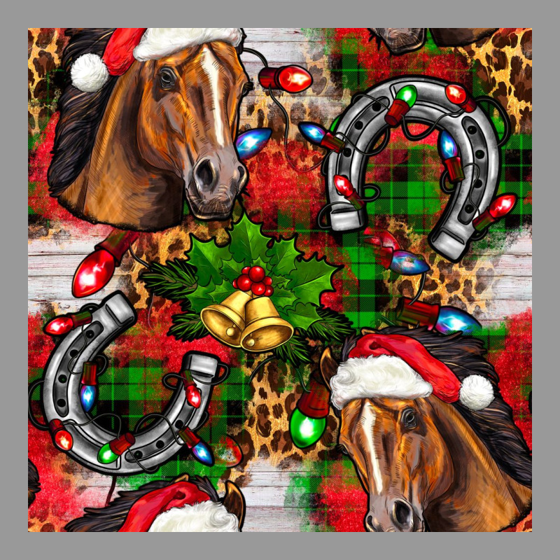 Christmas Horse Leopard Vintage Hoodie by FaDigitalArtStudio | Teevron