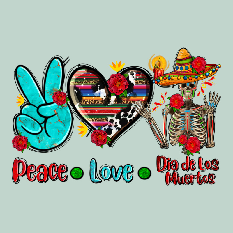 Peace Love Dia De Los Muertos Zipper Hoodie by AdoDesignShop | Teevron
