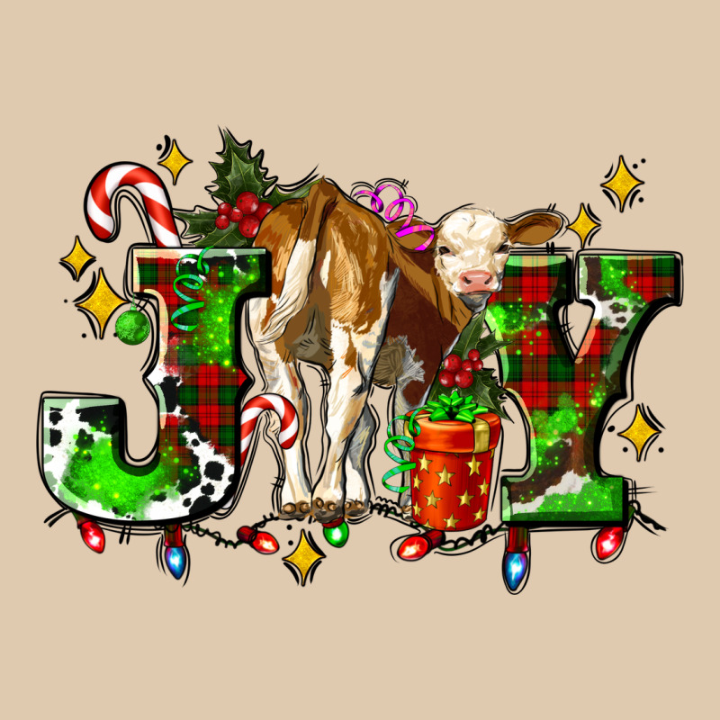 Joy With Baby Cow And Christmas Gifts Mistletoe Heavyweight Sweatshirt by AdoDesignShop | Teevron