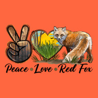 Peace Love Red Fox Premium Hoodie | Teevron