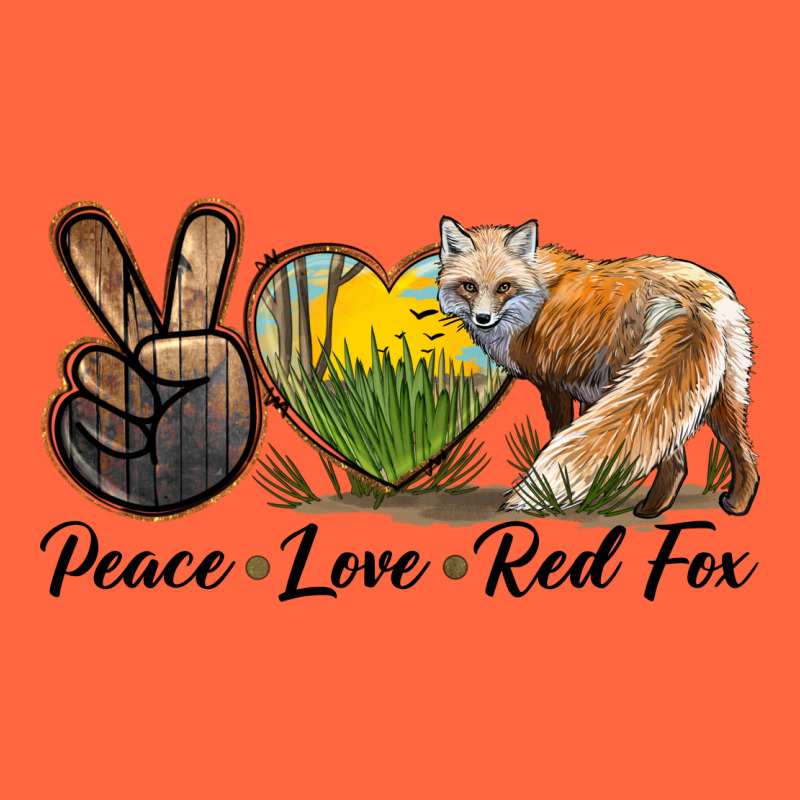 Peace Love Red Fox Premium Hoodie by LillyAllenDesigns | Teevron