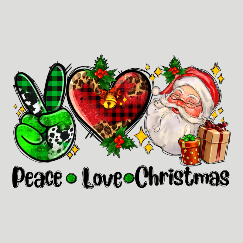 Peace Love  Christmas Zipper Hoodie by AdoDesignShop | Teevron