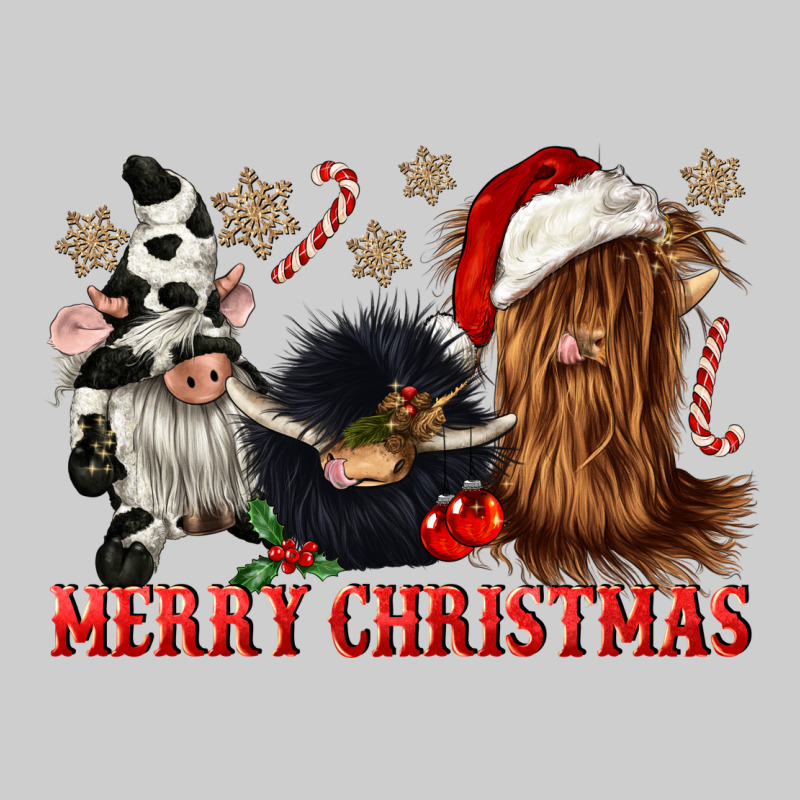 Merry Christmas Heifer Cow Gnomies Premium Tee by CowGirlArtShop | Teevron