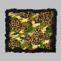 Camouflage And Leopard Background Long Sleeve Tee | Teevron