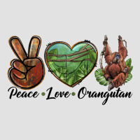 Peace Love Orangutan Premium Hoodie | Teevron