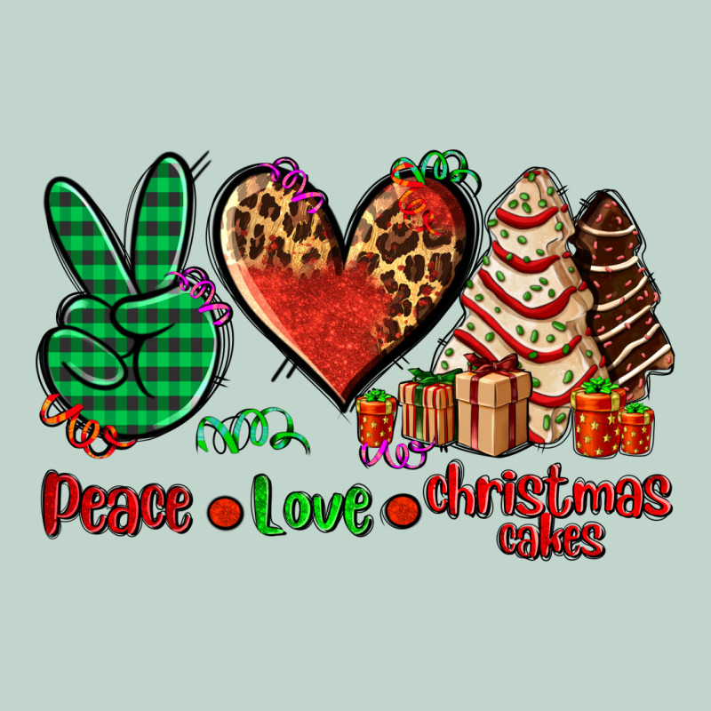 Peace Love Christmas Cakes Zipper Hoodie by AdoDesignShop | Teevron